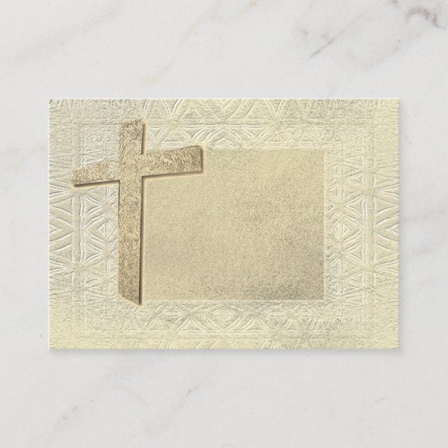 Tarjetas de visita cruzada cristiana (Anverso)