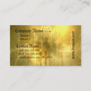 Tarjetas de visita cruzadas cristianas