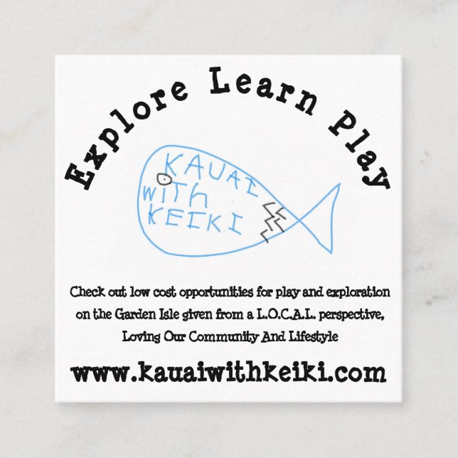 Tarjetas de visita cuadradas (Anverso)