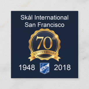 Tarjetas de visita cuadradas de Skal SF