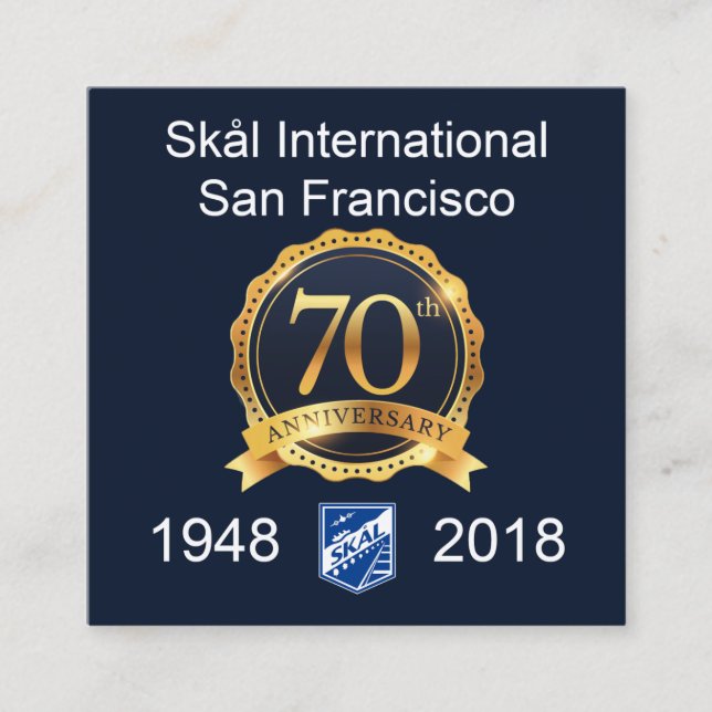 Tarjetas de visita cuadradas de Skal SF (Anverso)
