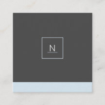 Tarjetas de visita cuadradas elegantes en colores