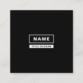 Tarjetas de visita cuadradas monocromáticas