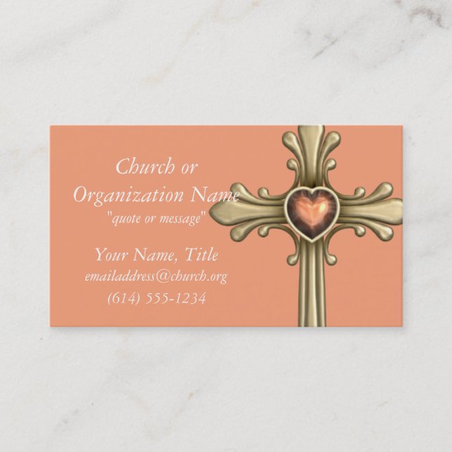 Tarjetas de visita D1 con joyas Golden Cross (Anverso)