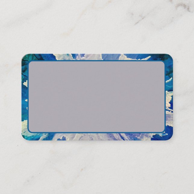 Tarjetas de visita Daisy abstractas de personaliza (Anverso)