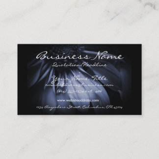 Tarjetas de visita Dark Blue Daisy