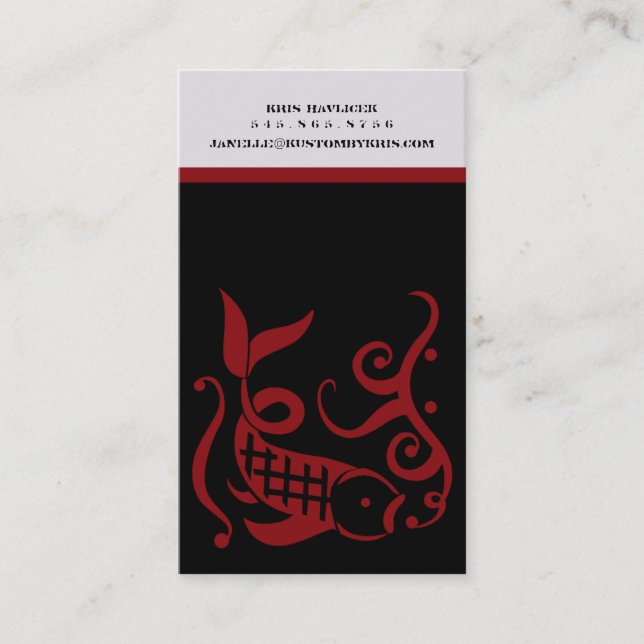 Tarjetas de visita de 350 ml [rojas] (Anverso)