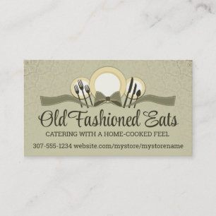 Tarjetas de visita de abastecimiento del cocinero