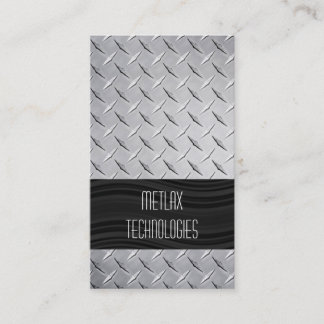 Tarjetas de visita de acero industriales