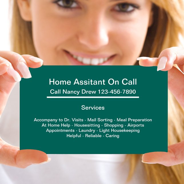 Tarjetas de visita de acompañantes para el hogar (Subido por el creador)