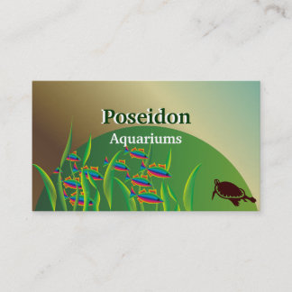 Tarjetas de visita de acuario