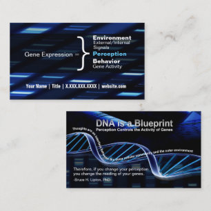 Tarjetas de visita de ADN