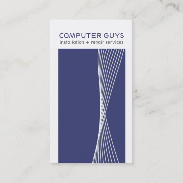 Tarjetas de visita de alta tecnología modernas (Anverso)