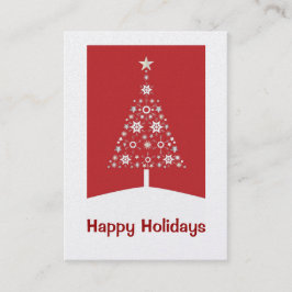 Tarjetas de visita de árbol de Navidad