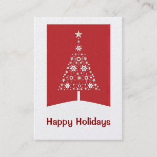 Tarjetas de visita de árbol de Navidad