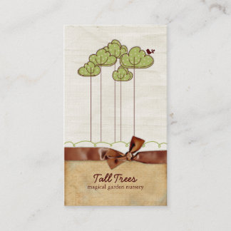 Tarjetas de visita de árboles altos