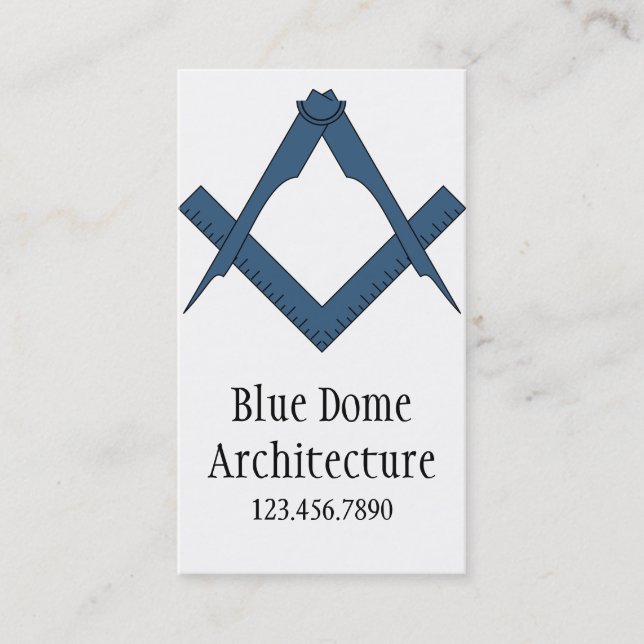 Tarjetas de visita de arquitecto de arquitectura m (Anverso)