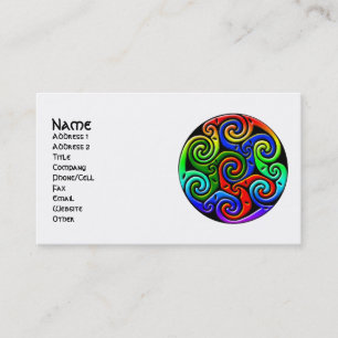 Tarjetas de visita de arte celta Personalizable