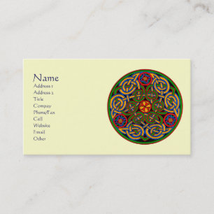 Tarjetas de visita de arte celta Personalizable