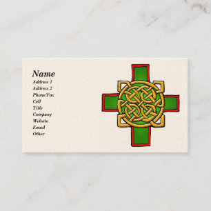 Tarjetas de visita de arte celta Personalizable