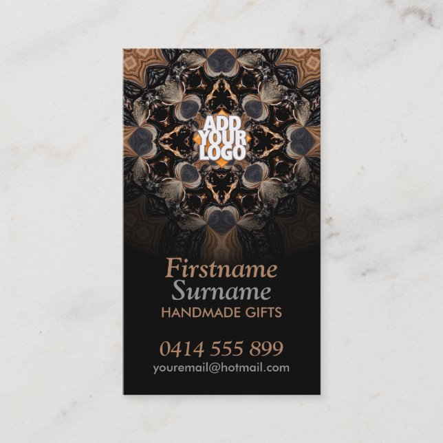 Tarjetas de visita de arte de artesanía terrestre (Anverso)