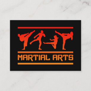 Tarjetas de visita de artes marciales - personaliz