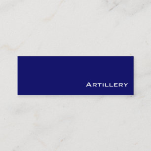 Tarjetas de visita de artillería blanca de la mar