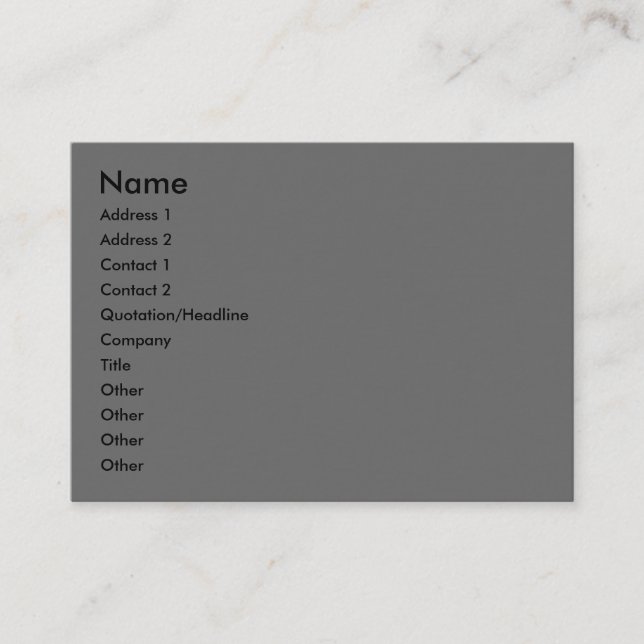 Tarjetas de visita de artista ardoise (Anverso)