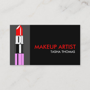 Tarjetas de visita de artistas de maquillaje