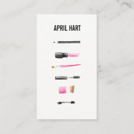 Tarjetas de visita de artistas de maquillaje acuát