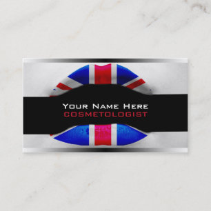 Tarjetas de visita de artistas de maquillaje brit