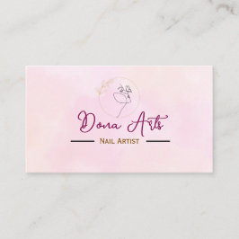 Tarjetas de visita de artistas de uñas