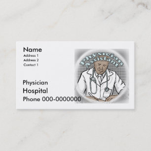 Tarjetas de visita de asistente de médico
