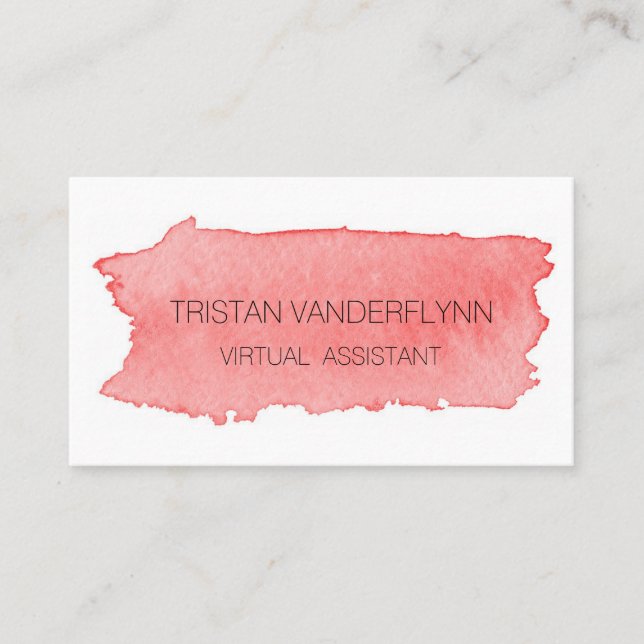 Tarjetas de visita de asistente virtual (Anverso)