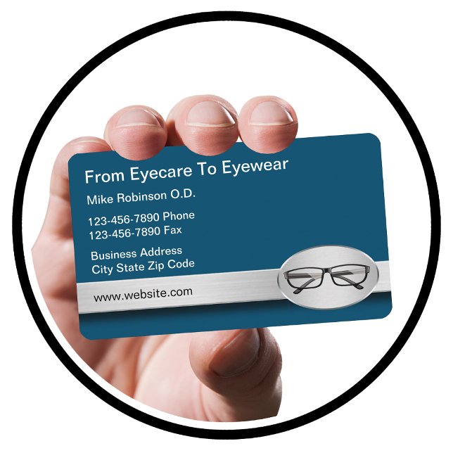Tarjetas de visita de atención oftalmológica para  (Eye Doctor Eyewear Business Cards )