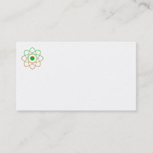 Tarjetas de visita de átomo