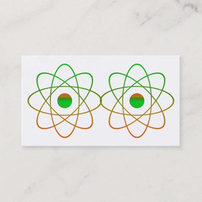 Tarjetas de visita de átomos (Anverso)