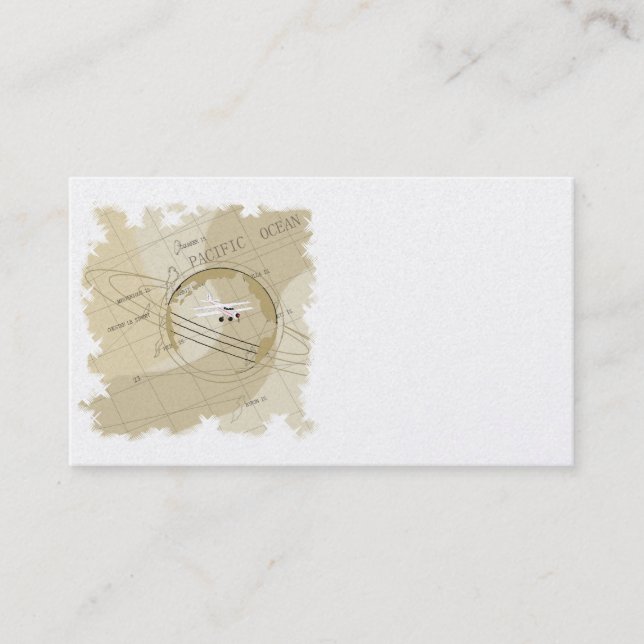 Tarjetas de visita de aventura aérea (Anverso)