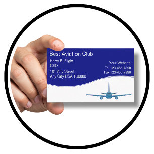 Tarjetas de visita de Aviation Club