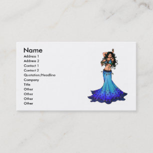 Tarjetas de visita de baile de Belly Pisces