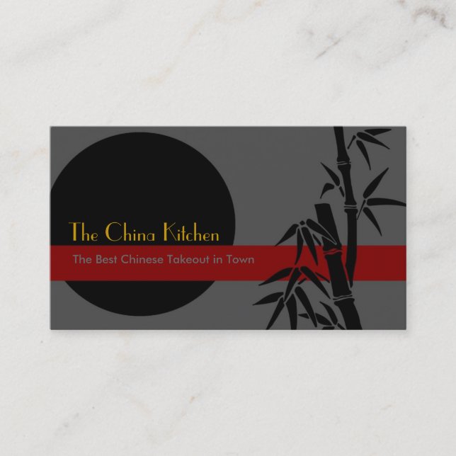 Tarjetas de visita de bambú (Anverso)