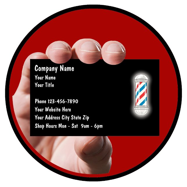 Tarjetas de visita de Barber (Barber Shop Business Cards )
