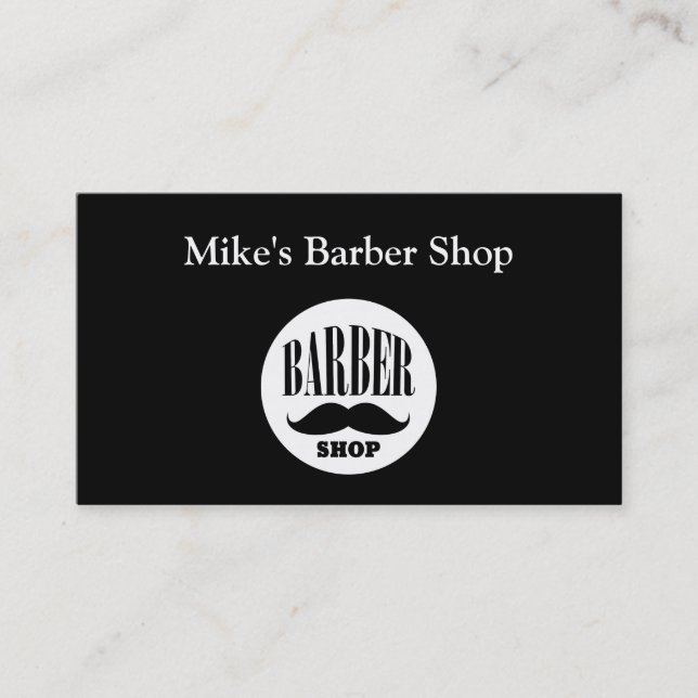 Tarjetas de visita de Barbería (Anverso)