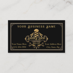 Tarjetas de Visita de Barbería
