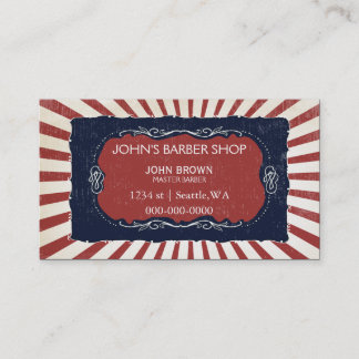 tarjetas de visita de barberos con tarjeta de cita