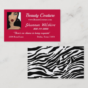 Tarjetas de visita de Beauty Couture