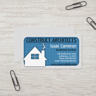 Tarjetas de visita de Blueprint Professional Archi