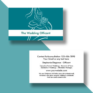 Tarjetas de visita de boda
