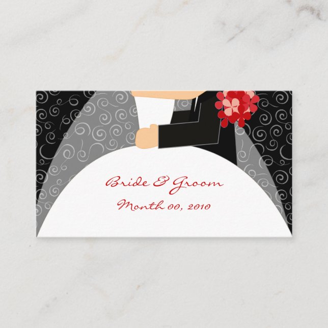 Tarjetas de visita de boda Web (Anverso)