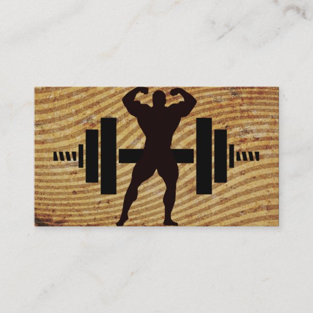 Tarjetas de visita de Bodybuilder (Anverso)